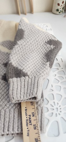 Vintage Wool Hand Knit INGA Australia Camo Sweater Koala Buttons One Of A Kind - Picture 15 of 17