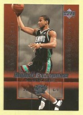 2003-2004 Upper Deck Rookie Exclusives Dahntay Jones Rookie Grizzlies #16