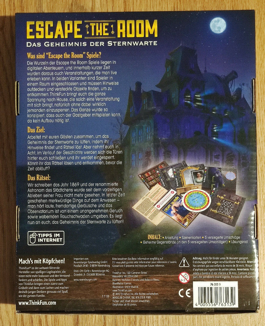 Thumbnail - Escape The Room - Das Geheimnis Der Sternwarte - Neu Und Unbespielt