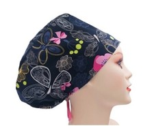 Butterflies  Bows Handmade Scrub Cap Doctor Theatre Nurse Hospital Anaesthetist