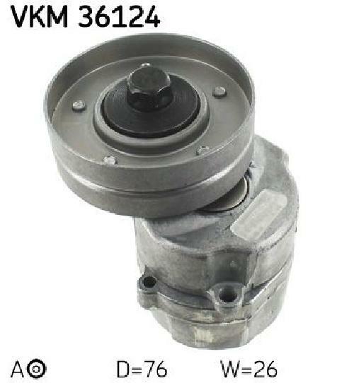 V-Ribbed Belt Tensioner SKF VKM 36124 Fits Volvo S40 V40 Diameter 76mm - Image 12