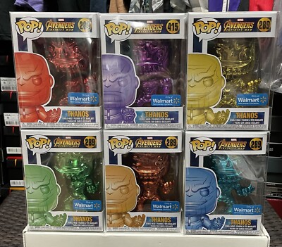 Funko Pop! Marvel Chrome Thanos Walmart Exclusive Set 289