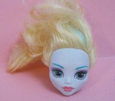 Monster High NUDE Fish fin Doll LAGOONA BLUE/BLOND HAIR BODY PART HEAD ONLY