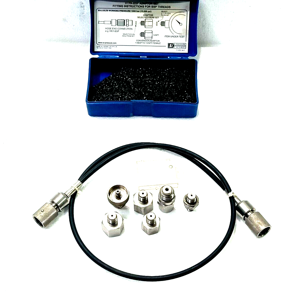 SI Pressure Calibrator Hose Pressure 1000 Bar /15000 Psi / With