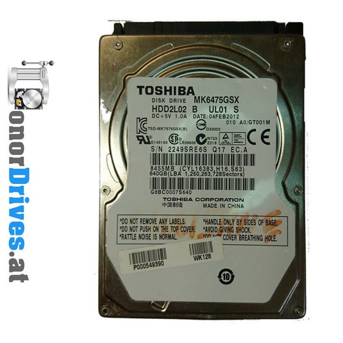 Toshiba - MK6475GSX - 640 GB - SATA - G002825A*