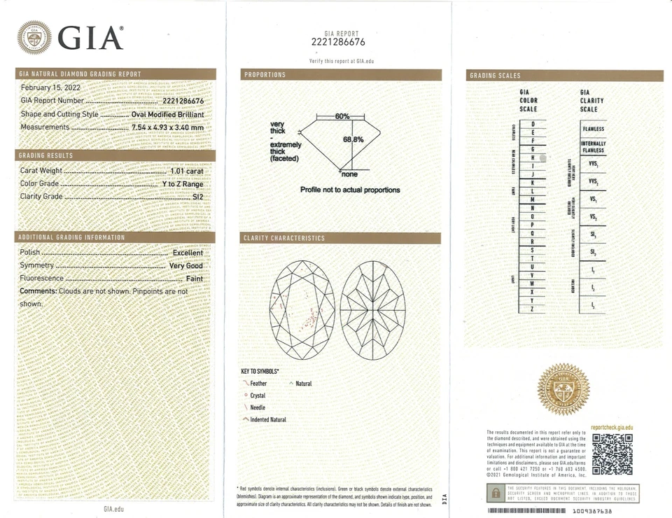 Anillo de compromiso de diamantes amarillo claro corte ovalado de 2,47 quilates certificado por GIA Foto 4 de 4