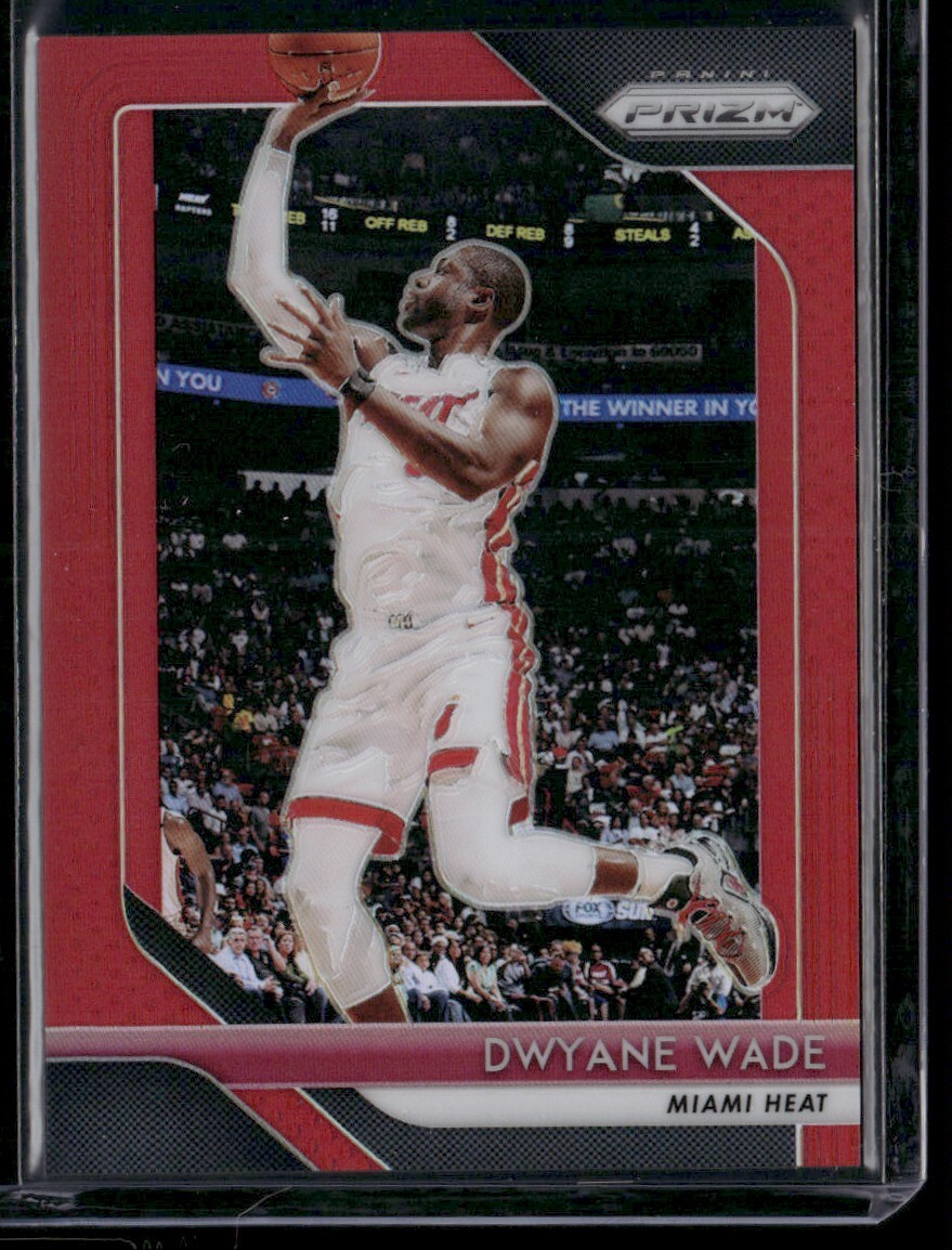 2018-19 Panini Prizm Red Dwyane Wade 266/299 Miami Heat #206