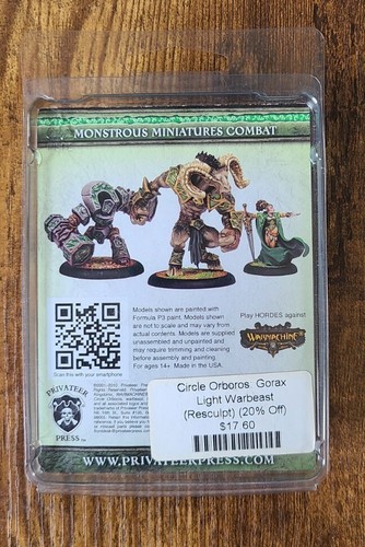 Hordes Circle Orboros Gorax Light Warbeast PIP 72055 stampa privata - Foto 2 di 3