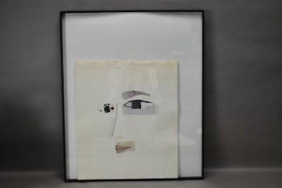 Magazine Collage Art Portrait Abstract Face Minimalism Signed Heller 2014