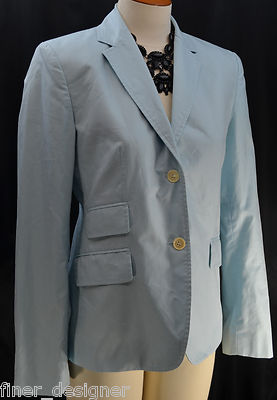 J Crew blazer crisp suit Coat light jacket dress top cotton schoolboy 67121 SZ 6
