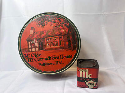 McCormick & Co Tea Tins Baltimore MD Orange Pekoe Banquet Tea & Tea House Tea