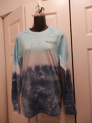 NWT Margaritaville Las Vegas T-shirt, Blue Tie Dye Long Sleeve, Small
