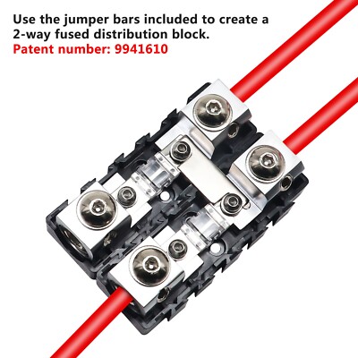 Vothen 12 V-48 V DC, Blocco di distribuzione 250 A, BusBar Box con 4