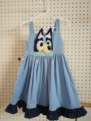 Girls Bluey Boutique Dress Size Handmade Birthday Party Dress Blue 1 Year Old | eBay Girls Bluey Boutique Dress Size Handmade Birthday Party Dress Blue 1 Year Old | eBay