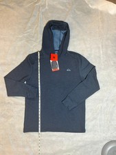 Quiksilver Mens Textured Pullover Sweater Hoodie New - Size M - Blue color