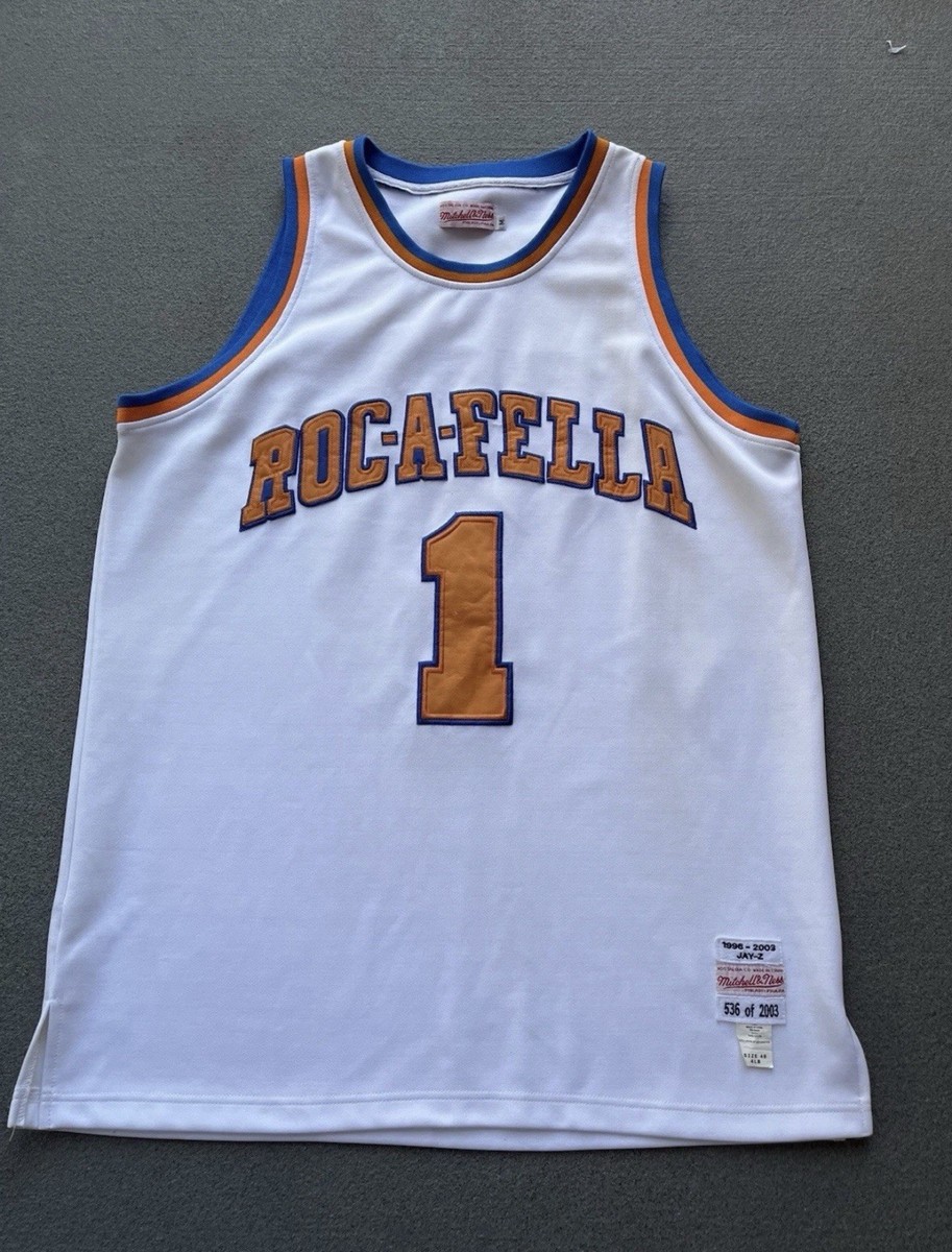 ミッチェルアンドネス ROC-A-FELLA NY 54サイズ JAY-Z レア RARE Mitchell & Ness Rocafella S. Carter (JAY-Z) Vintage Jersey