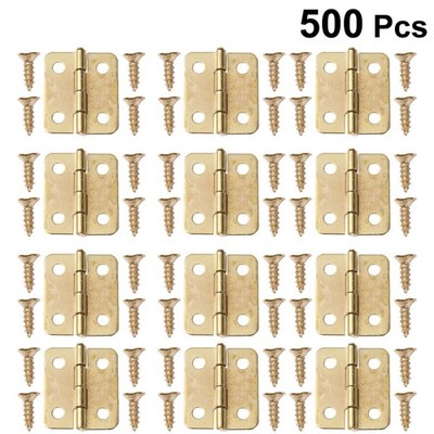 100 Pcs Mini-Metallscharniere Für Kleine Basteltürbox Kabinettstür
