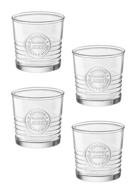Bormioli Rocco Officina 1825 Rocks Set of Four, Clear