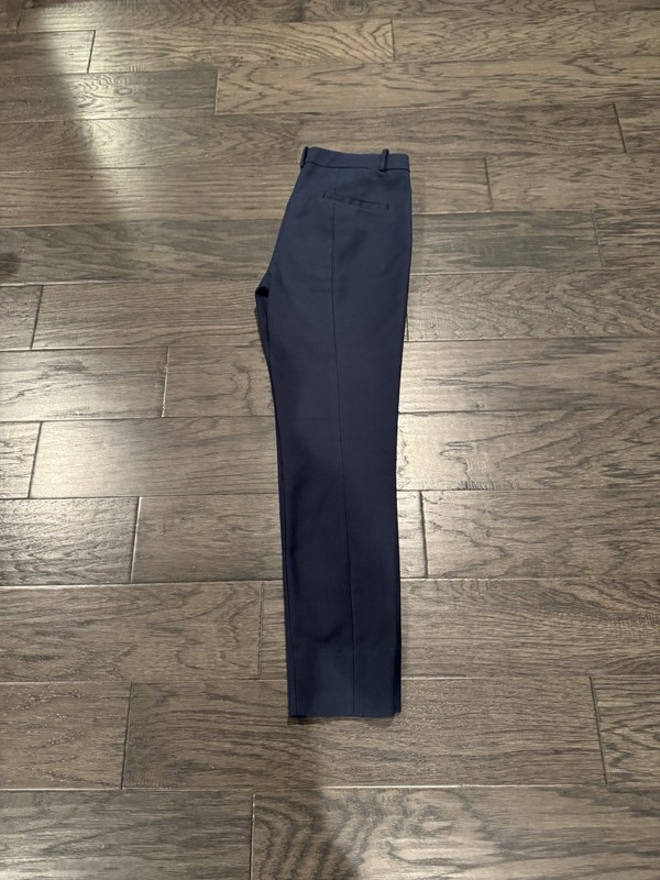 Zara woman’s Staight Leg Blue Pants Size Medium. Made In Morocco