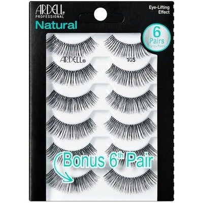 Natural 105 Black - 6 Pairs pack Pack of 5, 