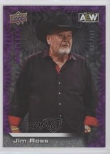 2022 Upper Deck AEW All Elite Wrestling Crew Purple Pyro /199 Jim Ross HOF 0l2
