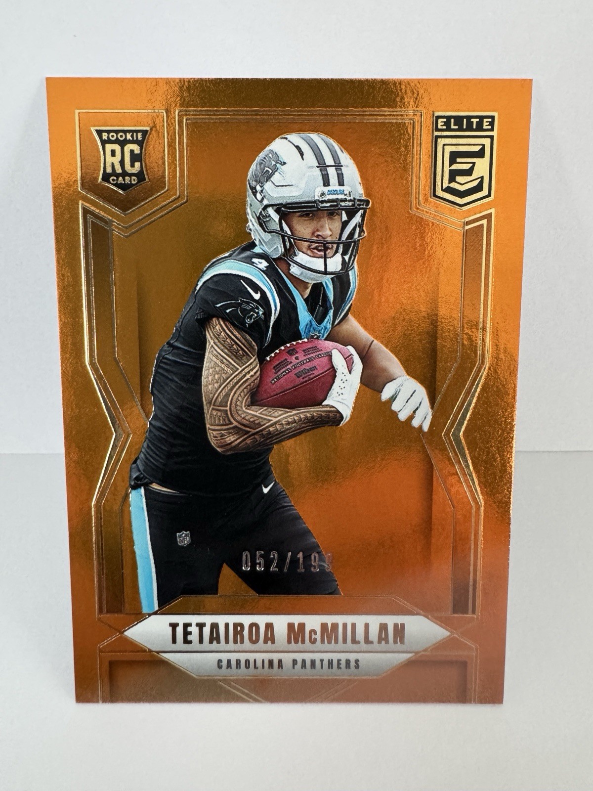 TETAIROA MCMILLAN 2025 Panini Donruss Elite - Rookies #128 Orange /199 (RC)