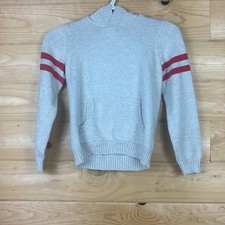 Janie And Jack 100 Cotton Beige Tan Hooded Sweater Boys 7