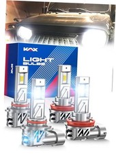 2025 10X Brightener 9005 9006 Led Bulbs Combo for Car Owners, K3 9005 9006