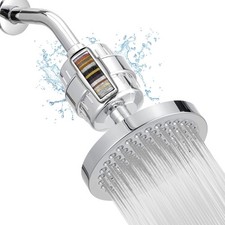 High Pressure Filtered Shower Head Set, 6 Rain Shower Filter for Hard Water...