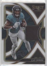 2022 Panini Select Select Swatches White Prizm 66/75 Zay Jones #SS-19 0a3