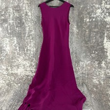 Diane Von Furstenberg Size 12 Minimalist Maxi Dress Purple Sleeveless Pullover