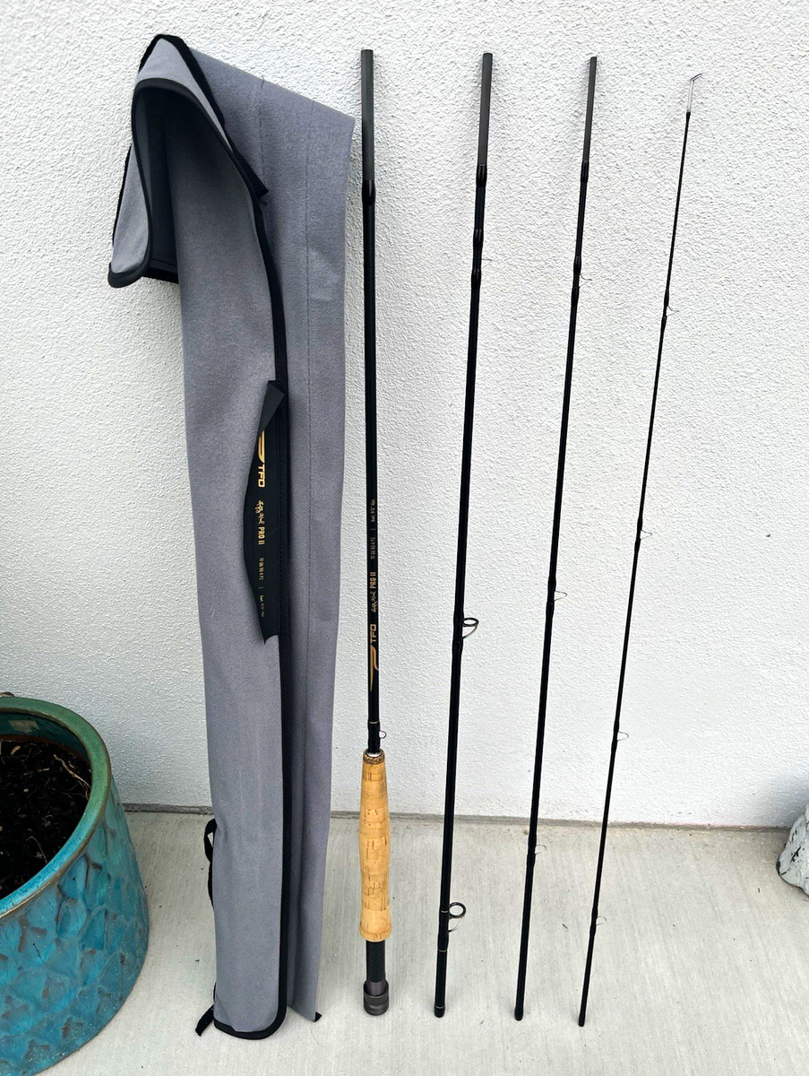 TFO Pro II 9' 6wt 4pc Fly Rod | eBay