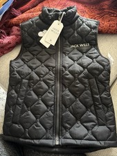 NWT “Jack Wills”Child’s Black Zipped Gilet/Body Warmer Sze 8-9yrs .Snoopy Patch
