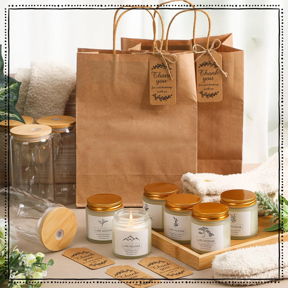 6 Sets Baby Shower Prizes for Winners 16oz Iced Coffee Cups with Bamboo Lids ... - Image 4 of 4