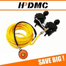 HPDMC Direct Breath 12V Oil-less Hookah Dive Air Compressor W/ Hose Regulator