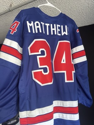 AUSTON MATTHEWS TEAM USA AUTHENTIC NIKE 2026 OLYMPIC BLUE JERSEY SIZE LARGE