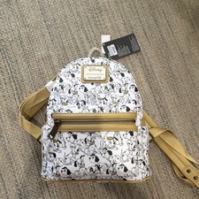 Loungefly Disney 101 Dalmatians Mini Backpack White Tan Black