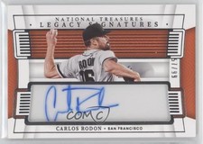 2022 Panini National Treasures Legacy Signatures 57/99 Carlos Rodon Auto 0hw6