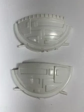 Vintage Star Wars Tie Fighter Canopy Covers White 100% Original Parts 1979