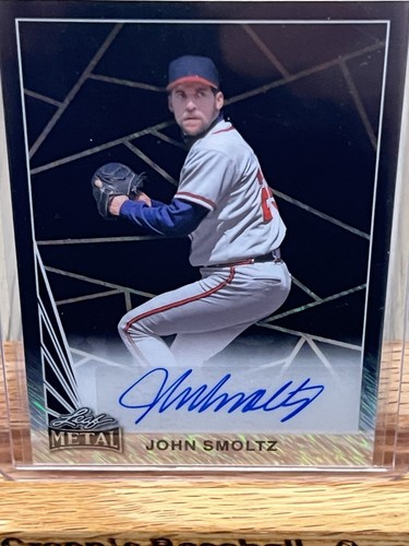 2024 Leaf Metal Baseball John Smoltz Auto 1/1 Atlanta Braves HOF - Picture 3 of 3
