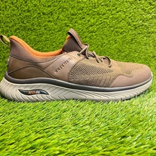 Skechers Arch Fit Crosser Emeric Mens Size 11EE Brown Athletic Shoes Sneakers