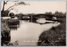 GREAT HEYWOOD Staffordshire View on the Canal RP Postcard