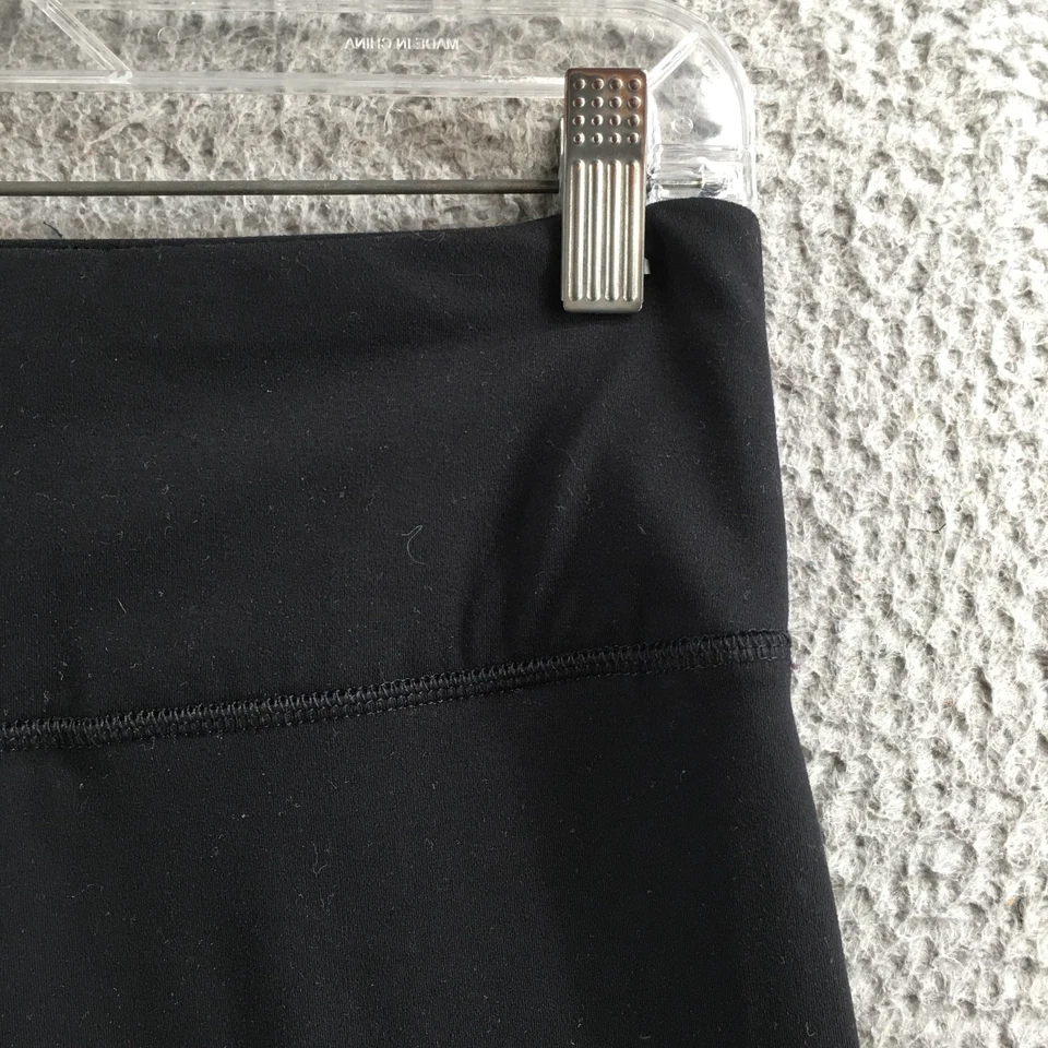 Leggings Calvin Klein Performance Cropped Feminina G Preta Cintura Alta Elástica Puxador - Imagem 4 de 4