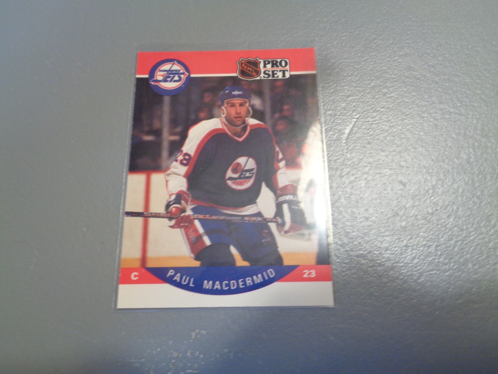 1990-91 Pro Set Hockey Card Paul MacDermid Winnipeg Jets #331