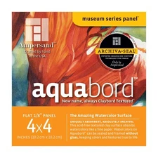 Ampersand Museum Series Aquabord 4 Pack 18 Inch Watercolor Surface Panels