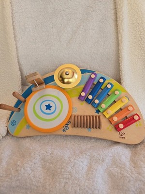 Hape Mighty Mini Band Wooden Percussion Instrument Drums Xylophone Baby Germany
