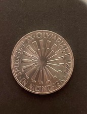 10 DM  Silbermünze  Spiele Der XX. Olympiade 1972 in München "Spirale"