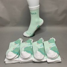 Bombas Women's Running Crew Socks 4 Pair Pack Mint Green White Size S M L NEW
