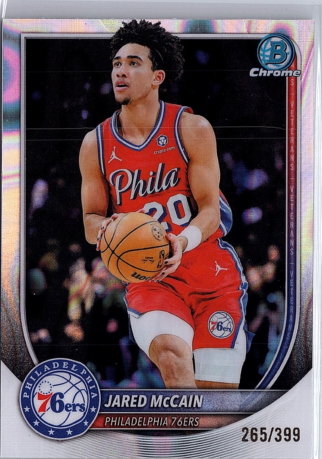 2025-26 Bowman #BCV-65 Jared McCain Chrome Lava Refractor #/399