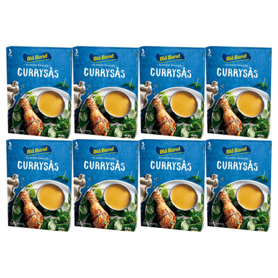 8x Blå Band Curry Saucen Mix 3x2,25dl pro Box Schwedische Currysås